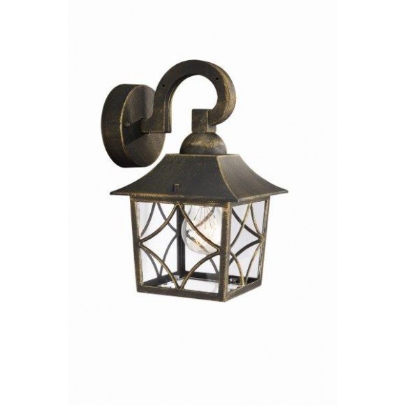Philips 17477/42/PN venkovní nástěnná lampa Cambridge 1x60W | E27 | IP44 - černá, zlatá