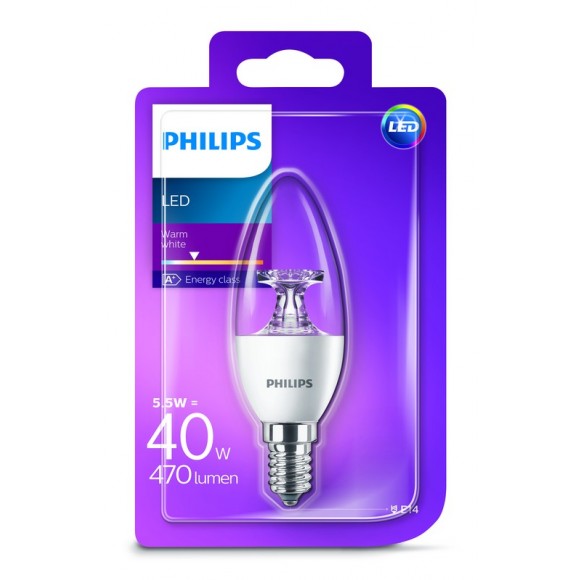 Philips 101381405 LED žárovka 1x5,5W|E14|2700K