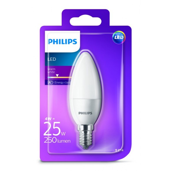 Philips 101381252 LED žárovka 1x4W|E14|2700K