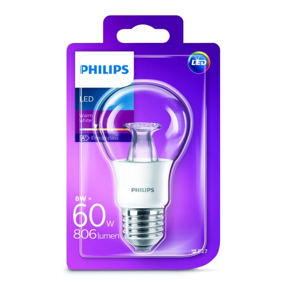 Philips 101380/60/55 LED žárovka 1x8W|E27|2700K