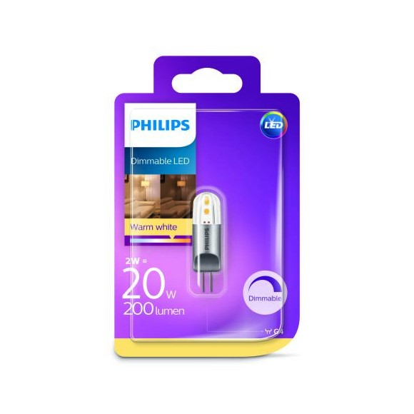 Philips 8718696578636 LED žárovka 1x2W|G4|2700K