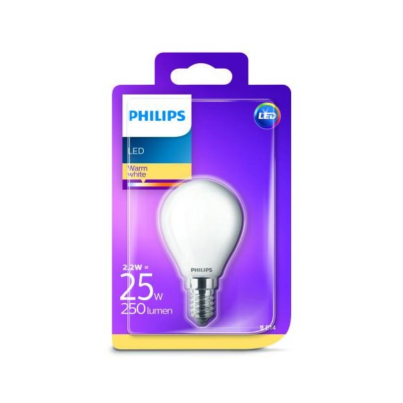Philips 8718696706275 LED žárovka 1x2,2W|E14|2700K