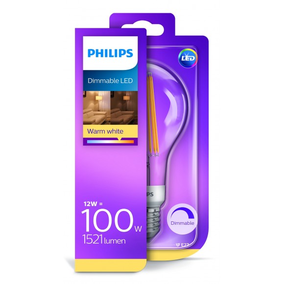 Philips 8718696806272 LED žárovka 1x12W | E27 | 2700K