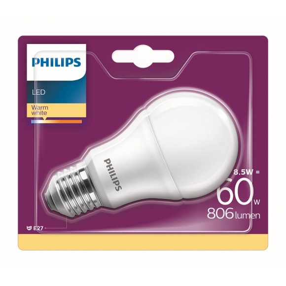 Philips 8718696829691 LED žárovka 1x8,5W|E27|2700K