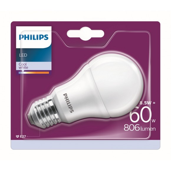 Philips 8718696829714 LED žárovka 1x8,5W|E27|4000K