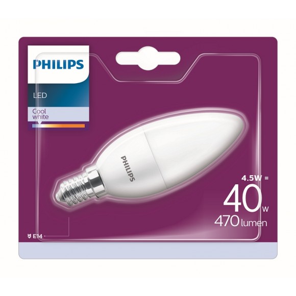 Philips 8718696829837 LED žárovka 1x4,5W|E14|4000K
