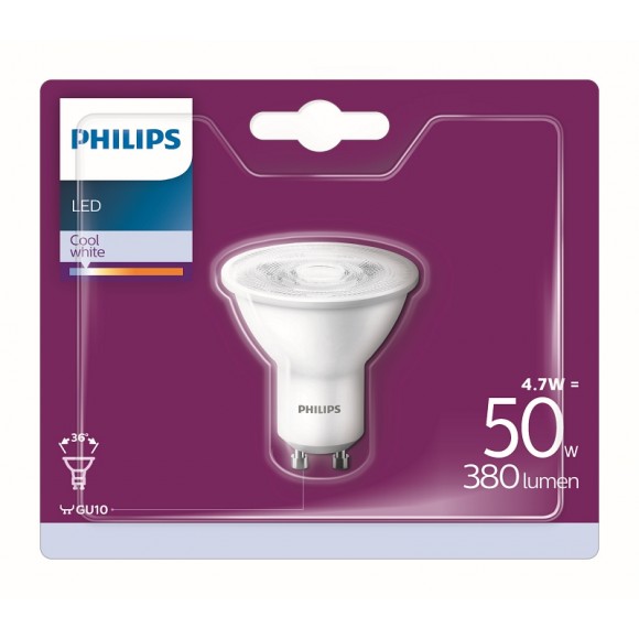 Philips 8718696829875 LED žárovka 1x4,7W|GU10|4000K