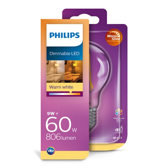 Philips 8718699645748 LED žárovka 1x8W | E27 | 2700K - stmívatelná, EYECOMFORT