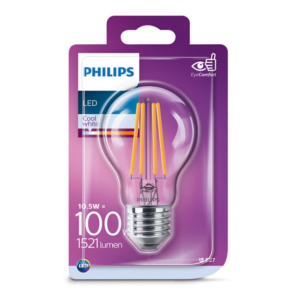 Philips 8718699648626 LED žárovka 1x11W | E27 | 4000K - EYECOMFORT