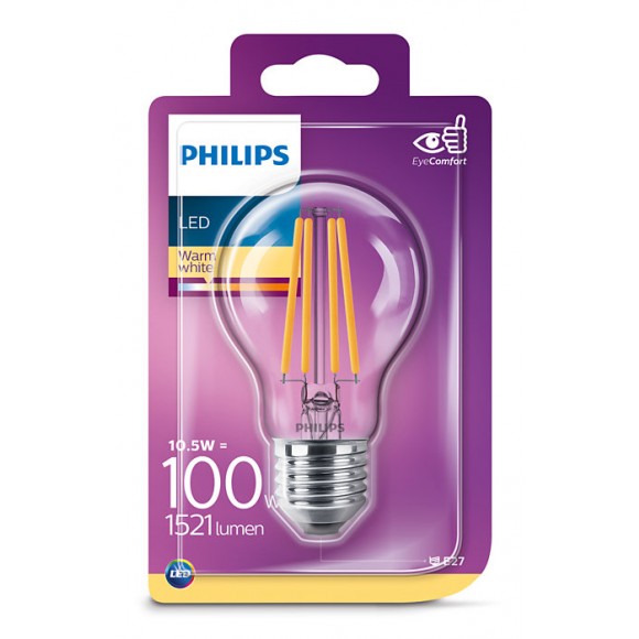 Philips 8718699649005 LED žárovka 1x11W | E27 | 2700K  - EYECOMFORT