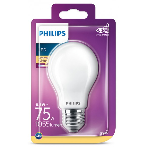 Philips 8718699726638 LED žárovka 1x8,5W | E27 | 2700K  - EYECOMFORT