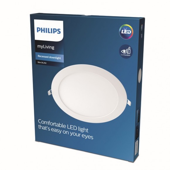 Philips 8718699760038 LED zápustné bodové svítidlo Slim 1x20W | 1750lm | 3000K - bílá