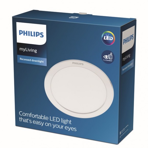 Philips 8719514250123 LED zápustné bodové svítidlo Diamond cut 1x13W | 1100lm | 3000K - EyeComfort, bílá