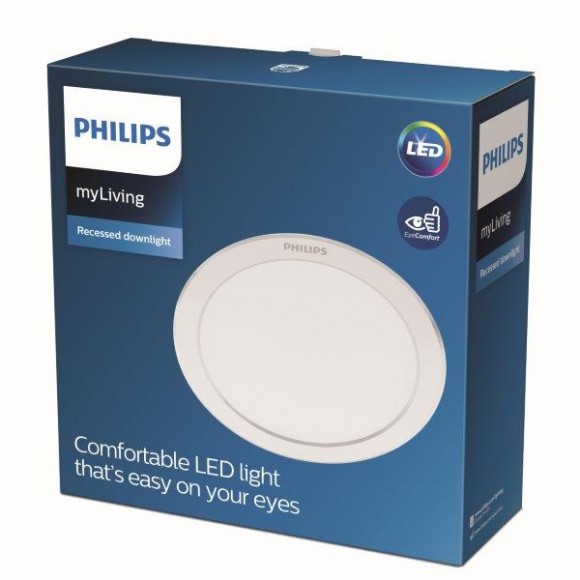Philips 8719514250147 LED zápustné bodové svítidlo Diamond cut 1x13W | 1100lm | 4000K - EyeComfort, bílá