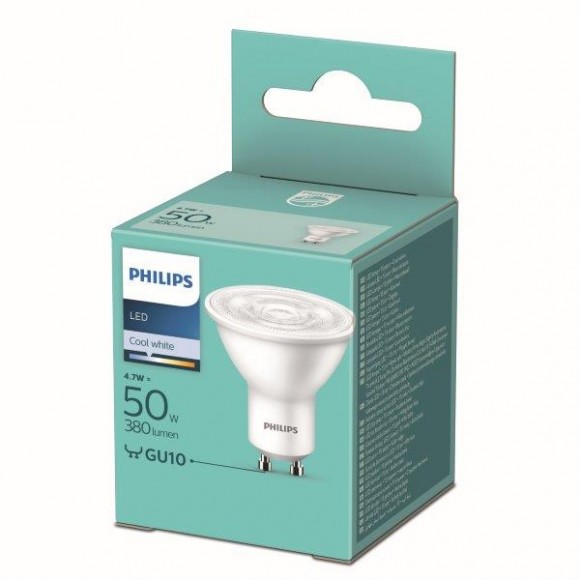Philips 8719514257528 LED žárovka 1x4,7W-50W | GU10 | 380lm | 4000K - bílá
