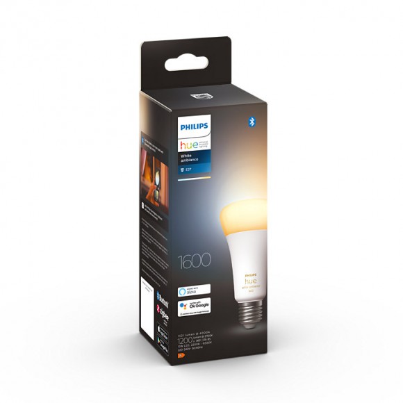 Philips Hue 8719514288195 LED filamentová žárovka 1x13W | E27 | 1600lm | 2200-6500K - stmívatelná, Bluetooth, White Ambiance