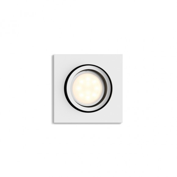 Philips Hue 8719514338609 LED zápustné svítidlo Milliskin 1x5W | GU10 | 350lm | 2200-6500K - Bluetooth, stmívatelné, White ambiance, bílá