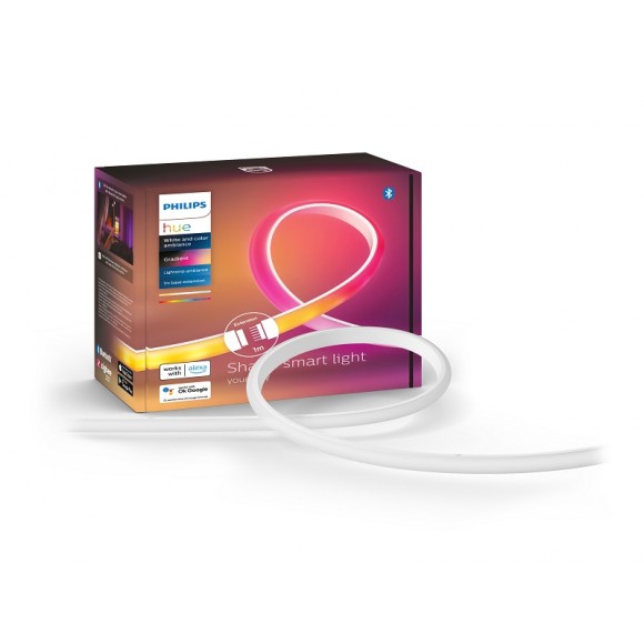 Philips Hue 8719514339989 LED pásek Gradient 1m 1x12,3W | 1000lm | 2000-6500K | RGB - White and color Ambiance, stmívatelné,