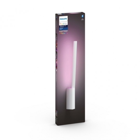 Philips Hue 8719514343443 LED nástěnné svítidlo Liane 1x12,2W | 740-850lm | 2000-6500K - White and color ambience, stmívatelné, Bluetooth, bílá