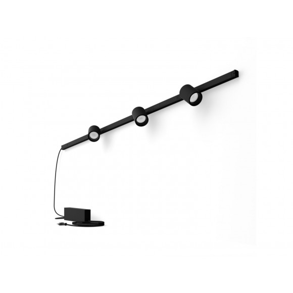 Philips Hue 8719514407848 Perifo LED nástěnné svítidlo bodové - souprava 1x15,6W | 3x490lm | 2000-6500K+RGB - White and Color Ambiance, černá