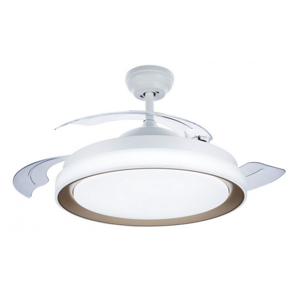 Philips 8719514408531 LED stropní svítidlo Bliss s ventilátorem 1x28+35W | 4500lm | 2700-4000-5500K - krokové stmívaní, Eye Comfort, zlatá