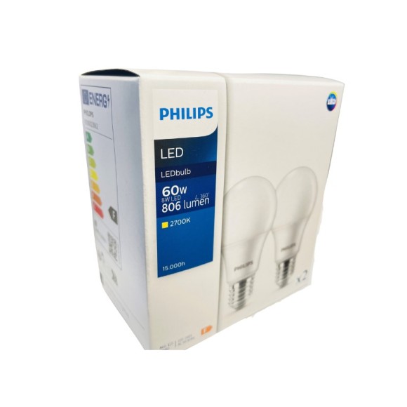 Philips 8719514471092 LED sada žárovek 2-set | 8W E27 | 806 lm | 2700K