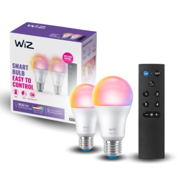 Philips WiZ 8720169074972 LED sada žárovek | 8,5W E27 | 806lm | 2200-6500+RGBK