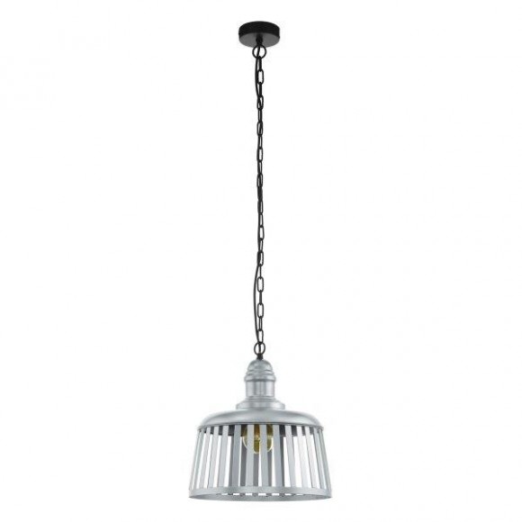 Eglo 33025 závěsný lustr Wracall 1 1x60W | E27 - šedá