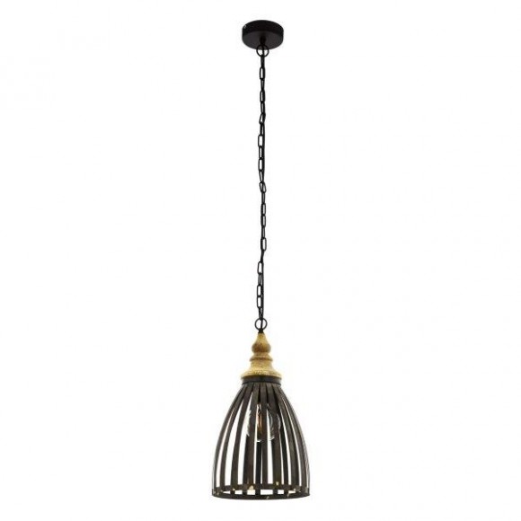 Eglo Vintage 49786 závěsné stropní svítidlo Oldcastle 1x60W | E27 - černá, zlatá