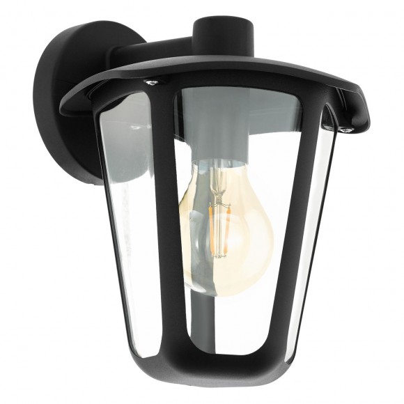 Eglo 98121 LED venkovní nástěnné svítidlo Monreale 1x60W | E27 | IP44 - černá