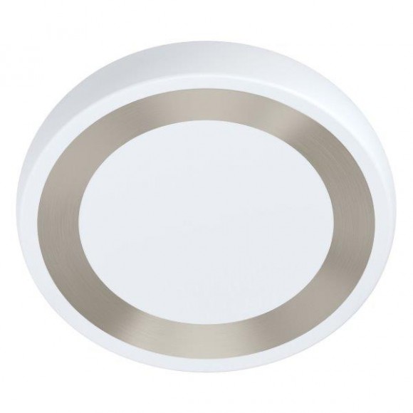 Eglo 99108 LED stropní svítidlo Ruidera 1x22W | 2400lm | 3000K - bílá, stříbrná