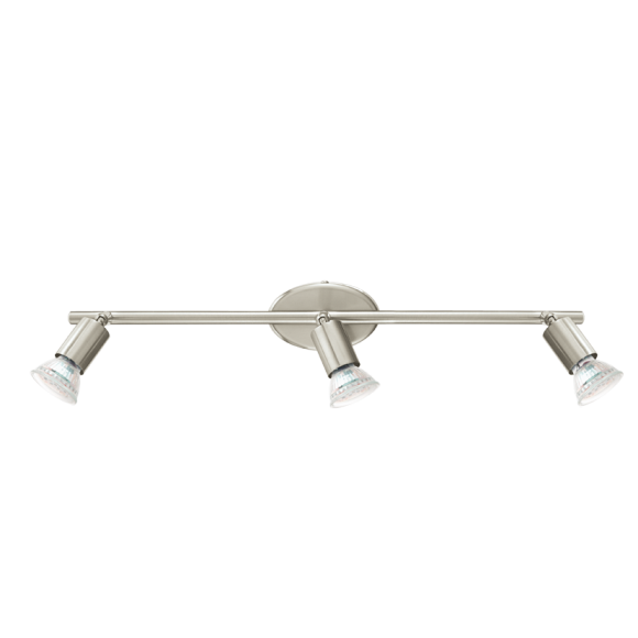 Eglo 92597 LED stropní bodové svítidlo Buzz 3x3W | GU10 | 480lm | 3000K - nikl