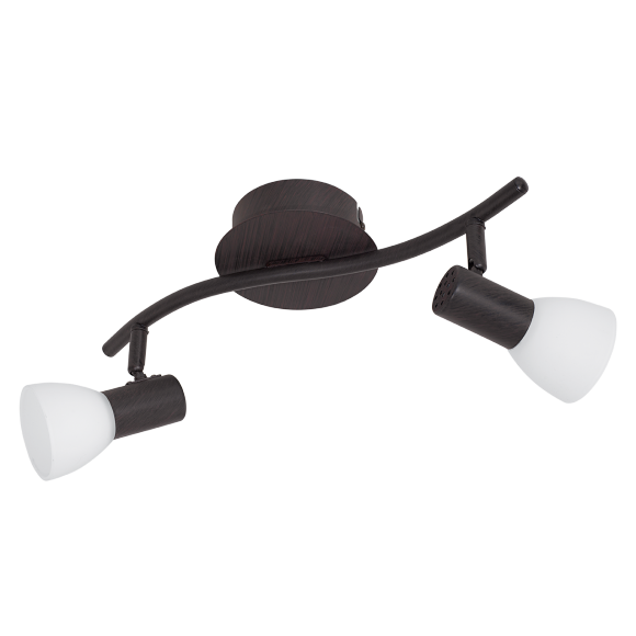 Eglo 94152 LED přisazené bodové svítidlo Dakar 2x3,3W | 680lm | 3000K - hnědá