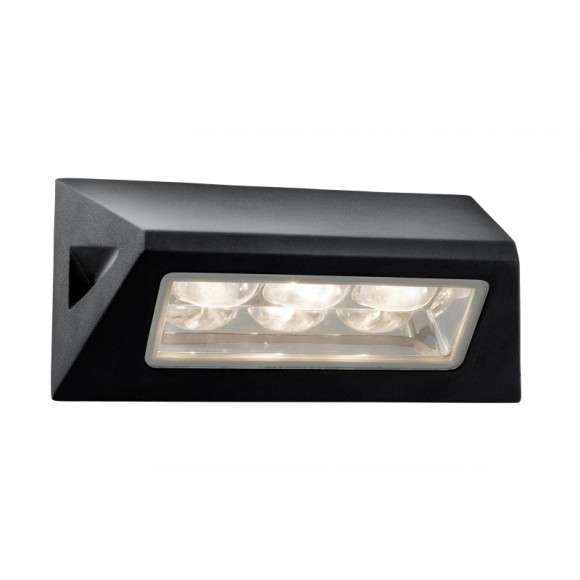 Searchlight 5513BK LED venkovní ​​nástěnné svítidlo Outdoor lights 1x3W | 320lm | 6500K | IP44 - černá