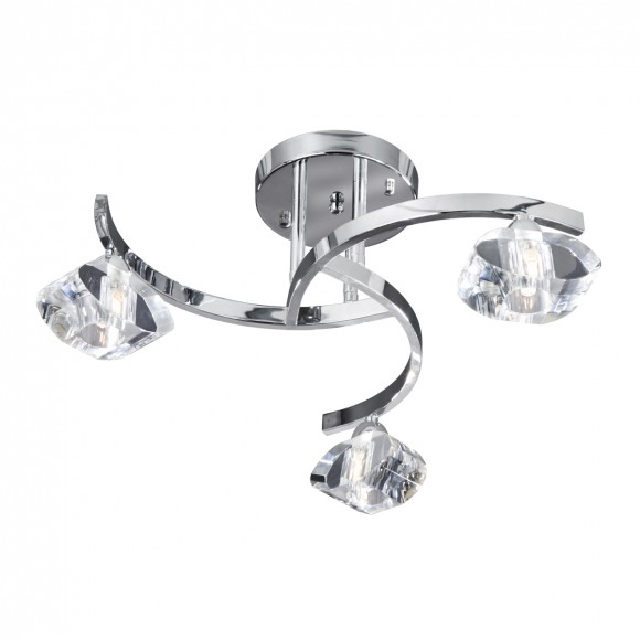 Searchlight 8083-3CC stropní svítidlo SCULPTURED ICE 3x40W | G9 - chrom