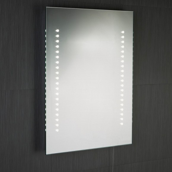 Searchlight 9305 LED koupelnové zrcadlo s osvětlením Bathroom 1x2,8W | 200lm | 6000K | IP44 - 8xAA, sklo