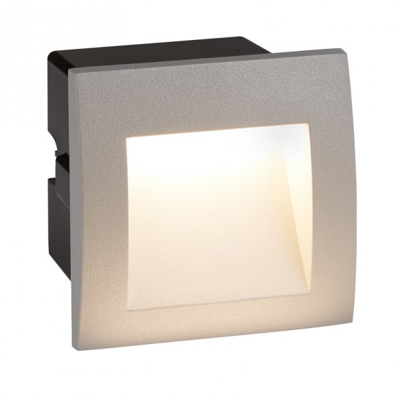 Searchlight 0661GY LED venkovní zápustné orientační svítidlo Ankle 1x1W | 35lm | 4000K | IP65 - hliník, šedá