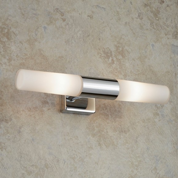 Searchlight 1609CC LED koupelnové nástěnné svítidlo nad zrcadlo Bathroom 2x3W | G9 | 560lm | 3000K | IP44 - chrom, bílá