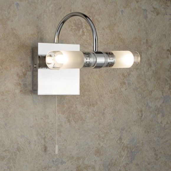 Searchlight 2555CC LED koupelnové nástěnné svítidlo Bathroom 2x2,5W | G9 | 400lm | 3000K | IP44 - chrom