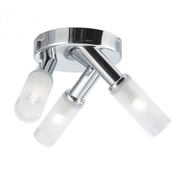 Searchlight 2653-3CC LED koupelnové přisazené stropní svítidlo Bathroom 3x2,5W | G9 | 600lm | 3000K | IP44 - chrom