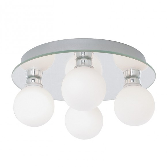 Searchlight 4337-4 LED koupelnové přisazené stropní svítidlo Bathroom 4x2,5W | G9 | 800lm | 3000K | IP44 - opál, sklo