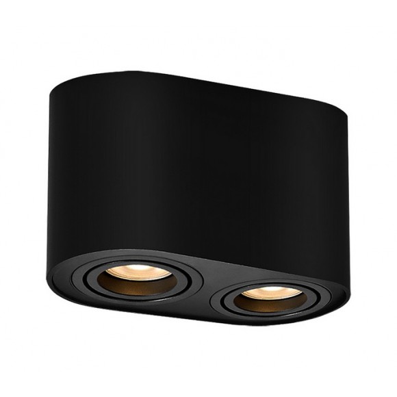 Rabalux 2051 přisazené stropní bodové svítidlo Kobald 2x42W | GU10 - černá