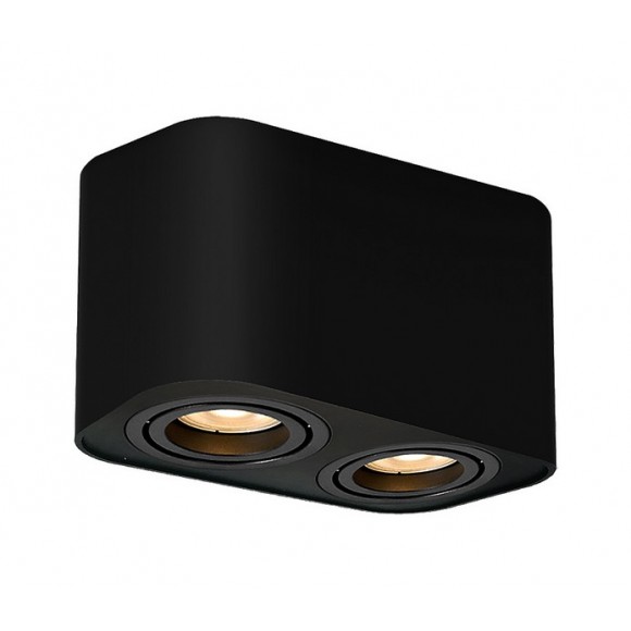 Rabalux 2053 přisazené stropní bodové svítidlo Kobald 2x42W | GU10 - černá