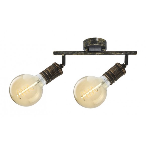 Rabalux 3215 přisazené stropní svítidlo Fidel 2x25W | E27 - antická zlatá