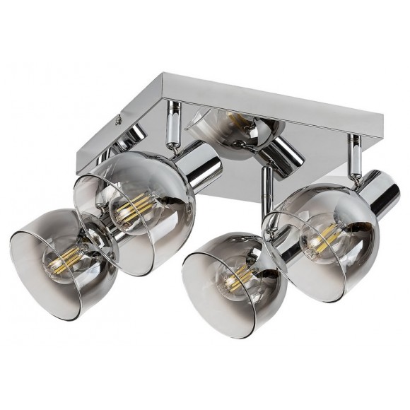 Rabalux 3250 přisazené stropní svítidlo Tarien 4x40W | E14 - chrom, kouřová