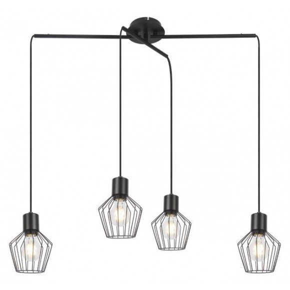 Rabalux 3540 závěsné stropní svítidlo Belano 4x40W | E27 - černá