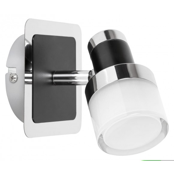 Rabalux 5021 LED koupelnová nástěnná lampa Harold 1x5W | 400lm | 4000K | IP44 - chrom s černými prvky