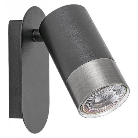 Rabalux 5069 nástěnné svítidlo Zircon 1x5W | GU10 - černá, stříbrná