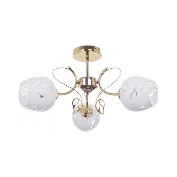 Rabalux 5098 přisazený lustr Fauna 3x40W | E27 - zlatá, bílá