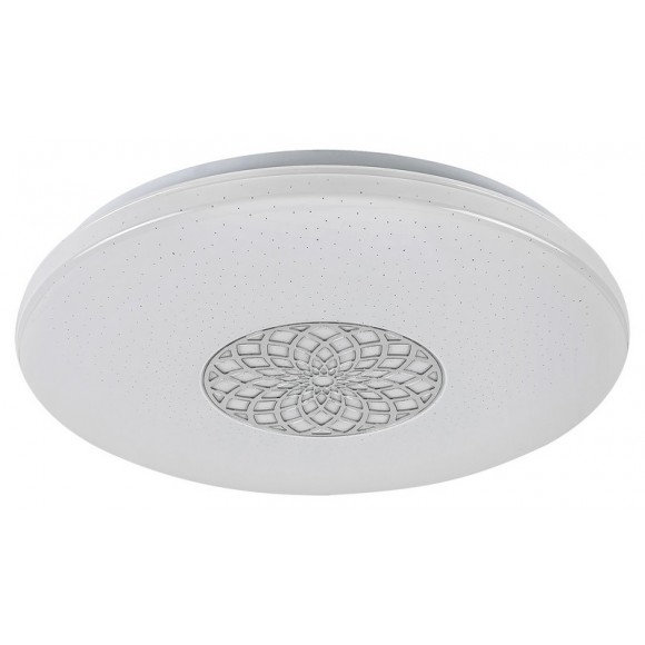 Rabalux 5364 LED stropnice Ophelia 1x24W | 2000lm | 3000-6500K | RGB - stmívatelné, dálkové ovládání, časovač, noční osvětlení, Wi-Fi, hvězdný efekt, chrom, bílá